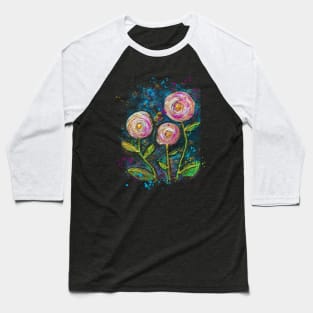 Floral Starry NIght Baseball T-Shirt